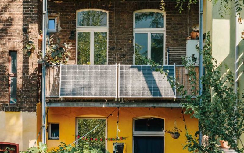 Solargerät für den Balkon